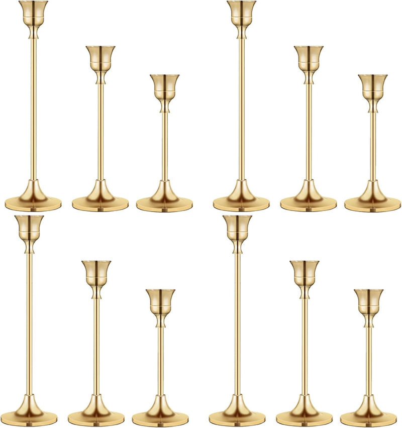 Candlestick Holders,Taper Candle Holder for Candlesticks Black Candelabra Candle Holders Vintage Candle Stick Candle Holder for Fireplace Party Dining Home