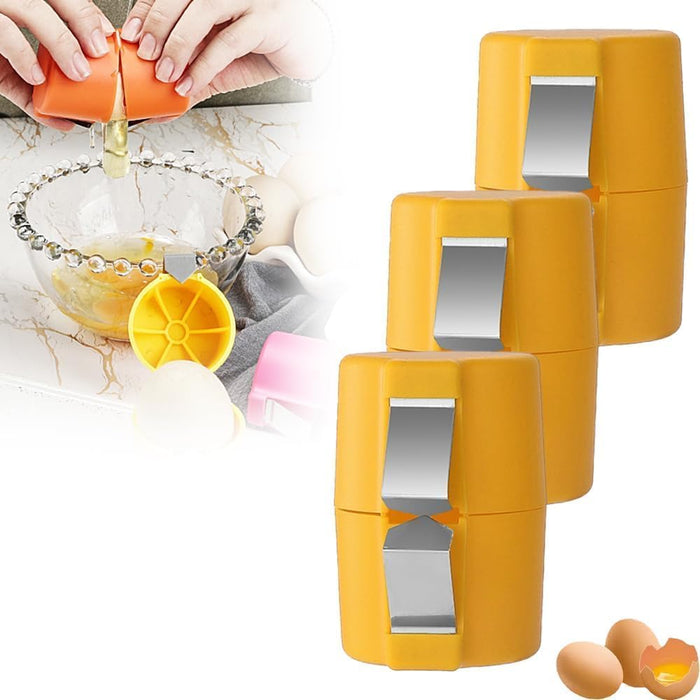 Household Egg Shell Opener,2025 Upgraded Egg Shell Opener for Hard Boiled,Mini Portable Handheld Egg Cracker Tool,Multifunctional Kitchen Gadgets (3 Pcs (Pink))