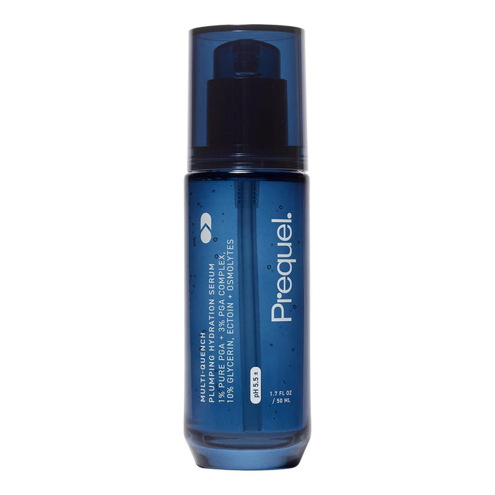 Prequel Skin Multi-Quench Plumping Hydration Serum for Face. Intensive Hydrating Facial Serum for Women with PGA Complex and Moisture-Binders. Deep Moisturizing for Dry and Sensitive Skin, 1.7oz