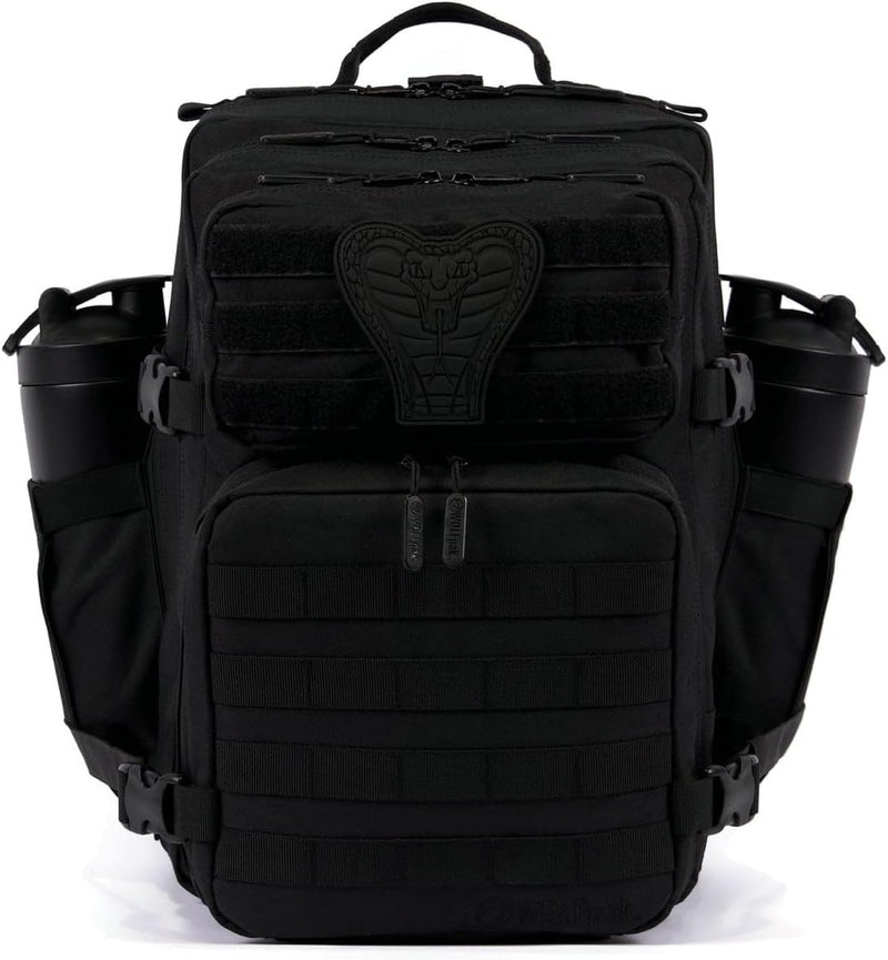 WOLFpak 35L Athletic Gym Backpack - Durable 1000D Waterproof Oxford Material w/MOLLE Webbing, Laptop Pocket & Dual Cup Holders, Durable Fitness/Travel/Military Daypack (Timber Wolf Yellow Jacket)