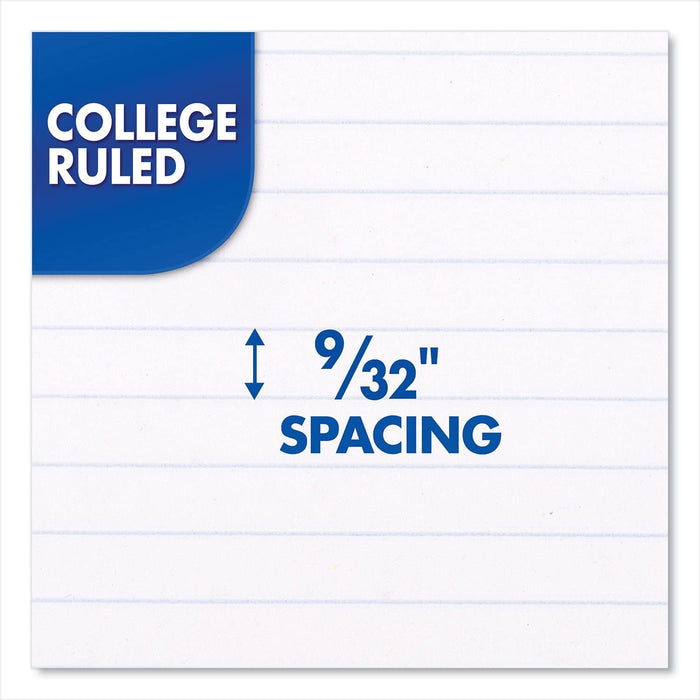 Mead Spiral Notebook, 6 Pack, 1 Subject, College Ruled Paper, 7-1/2" x 10-1/2", 70 Sheets per Notebook, Colors Will Vary (830062-ECM25)