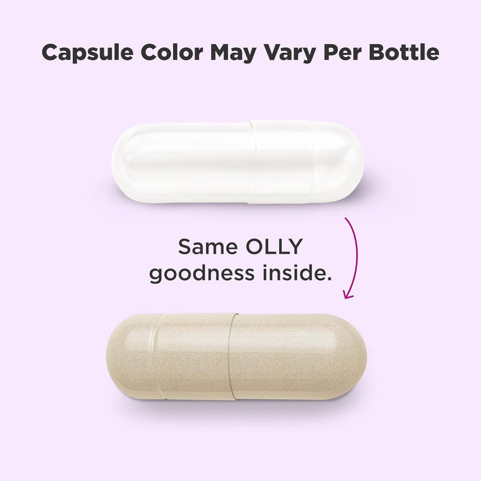 OLLY Happy Hoo-Ha Capsules, Probiotic for Women, Vaginal Health and pH Balance, 10 Billion CFU, Gluten Free - 25 Count
