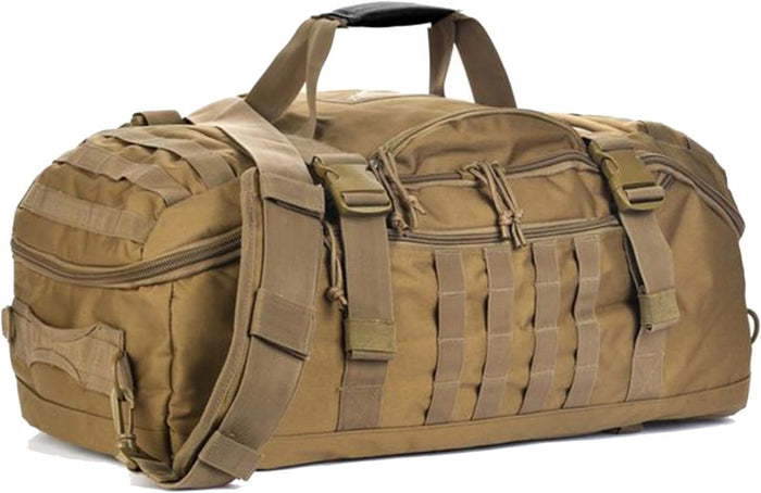 Travel Duffle Bag Backpack for Men - Large Tactical Bags Weekender Gym Bag for Overnight Traveling Military Workout Deployment Sports (Green, 25L)