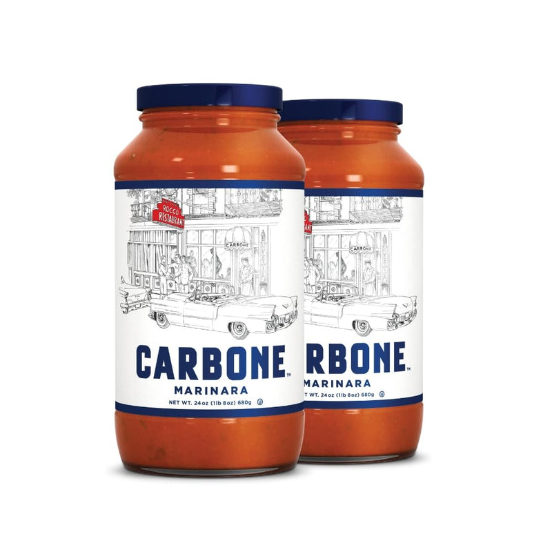 Carbone Pasta Sauce VARIETY PACK of Spicy Vodka, Marinara, Four Cheese, Tomato Basil, Tomato Sauce Made with Fresh, Natural Ingredients, Non GMO, Gluten Free, Low Carb, 24 Fl Oz (Pack of 4)