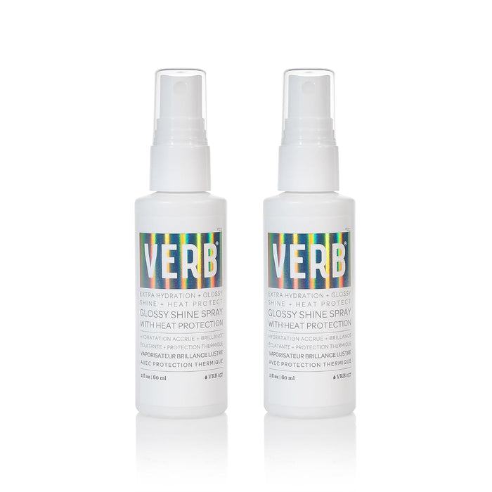 VERB Glossy Shine Spray - Moisturizing Heat Protection Hair Spray - Adds High Shine and Primes for Styling - Vegan, No Parabens or Harmful Sulfates