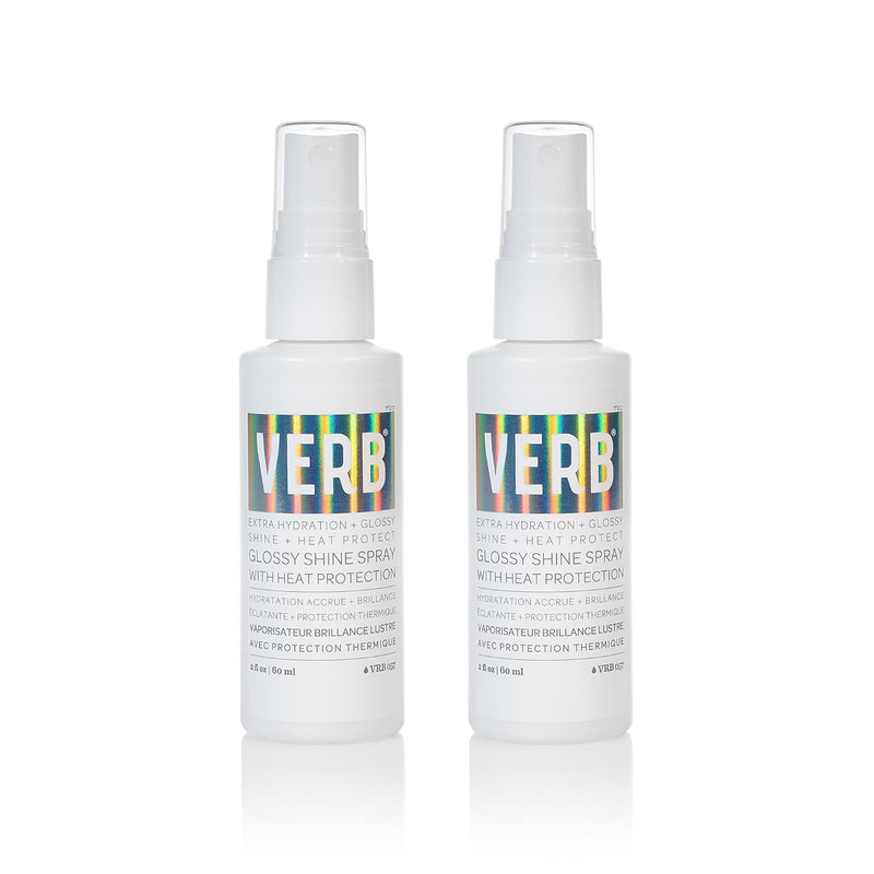 VERB Glossy Shine Spray - Moisturizing Heat Protection Hair Spray - Adds High Shine and Primes for Styling - Vegan, No Parabens or Harmful Sulfates