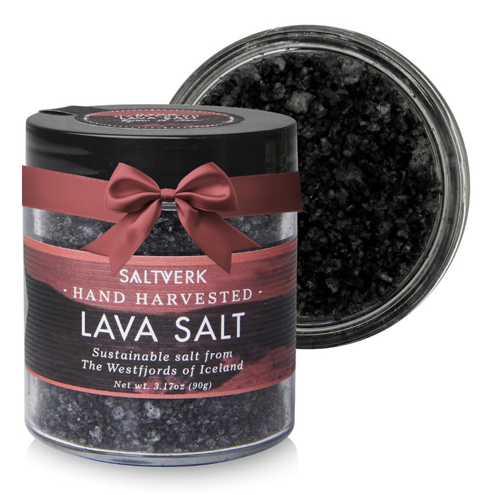 Saltverk Sea Salt - Gourmet, Icelandic, Hand Harvested and Sustainably Made - Birch Smoked 3.17 Oz