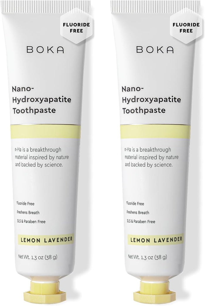 Boka Fluoride Free Toothpaste, Nano Hydroxyapatite Toothpaste, Appropriate for Sensitive Teeth - for Adult, Kids Oral Care - Ela Mint Flavor, 4 Fl Oz 1Pk US Manufactured