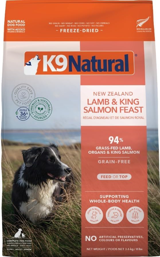 K9 Natural - Grain Free Freeze Dried Dog Food - Hoki & Beef, 4lb
