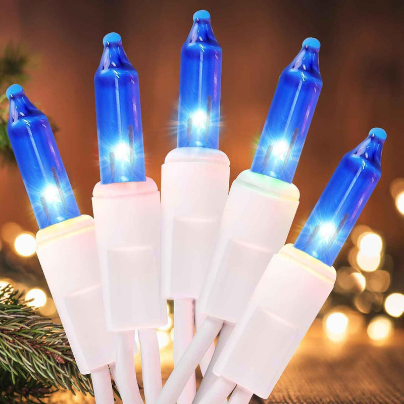 Christmas Lights 100 Count Clear White Wire UL Certified Connectable Warm White String Lights for Christmas Tree,Garland,Home,Patio, Wedding,Party,Festival Decor