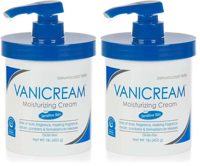 Vanicream Moisturizing Skin Cream with Pump Dispenser - 16 fl oz (1 lb) - Moisturizer Formulated Without Common Irritants for Those with Sensitive Skin