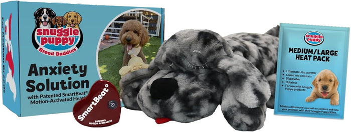 Snuggle Puppy Original, Dog Toy with Calming Heartbeat, Soothing Plush Companion Reduces Pet Anxiety, A Crate Training Essential, Includes Heat Pack & Batteries, Trusted by Millions of Dog Parents