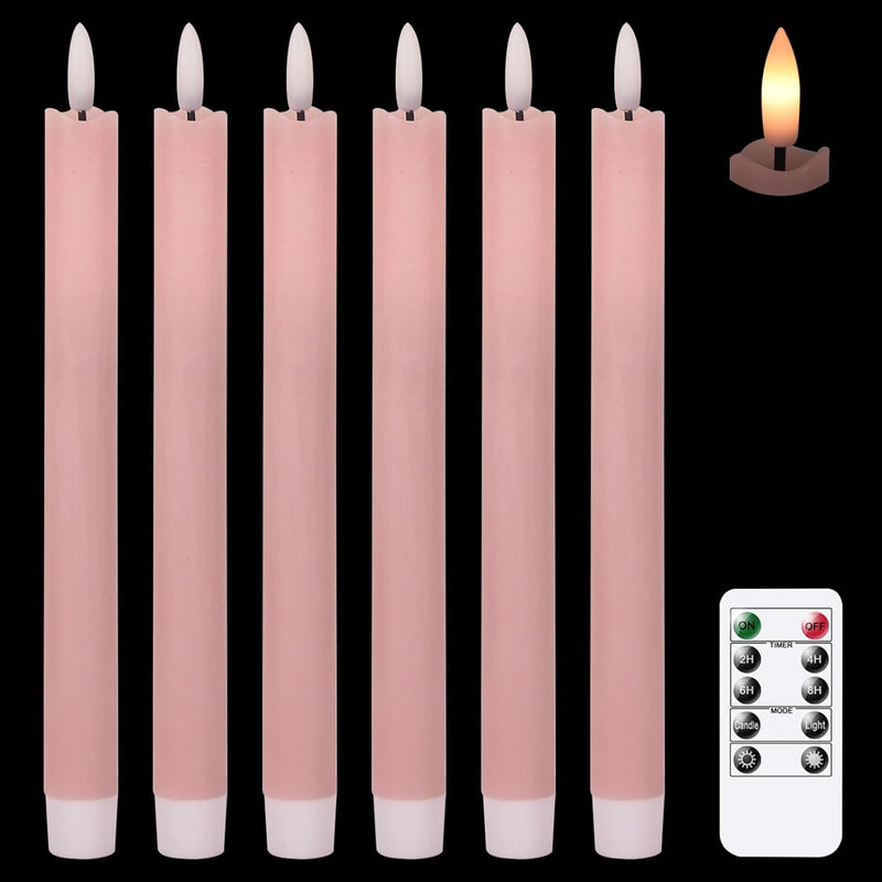GenSwin Flameless Candles Black 4 Pcs