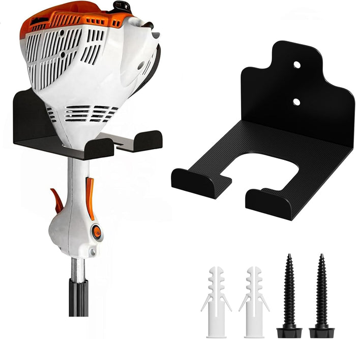 Garage Organizer Trimmer Rack, Garden Power Tool Hanger Weed Whackers Holder Wall Mounted for Grass Trimmer, Hedge Trimmer, Garage Trimmer, Garden Tools,1 Pack(Orange)