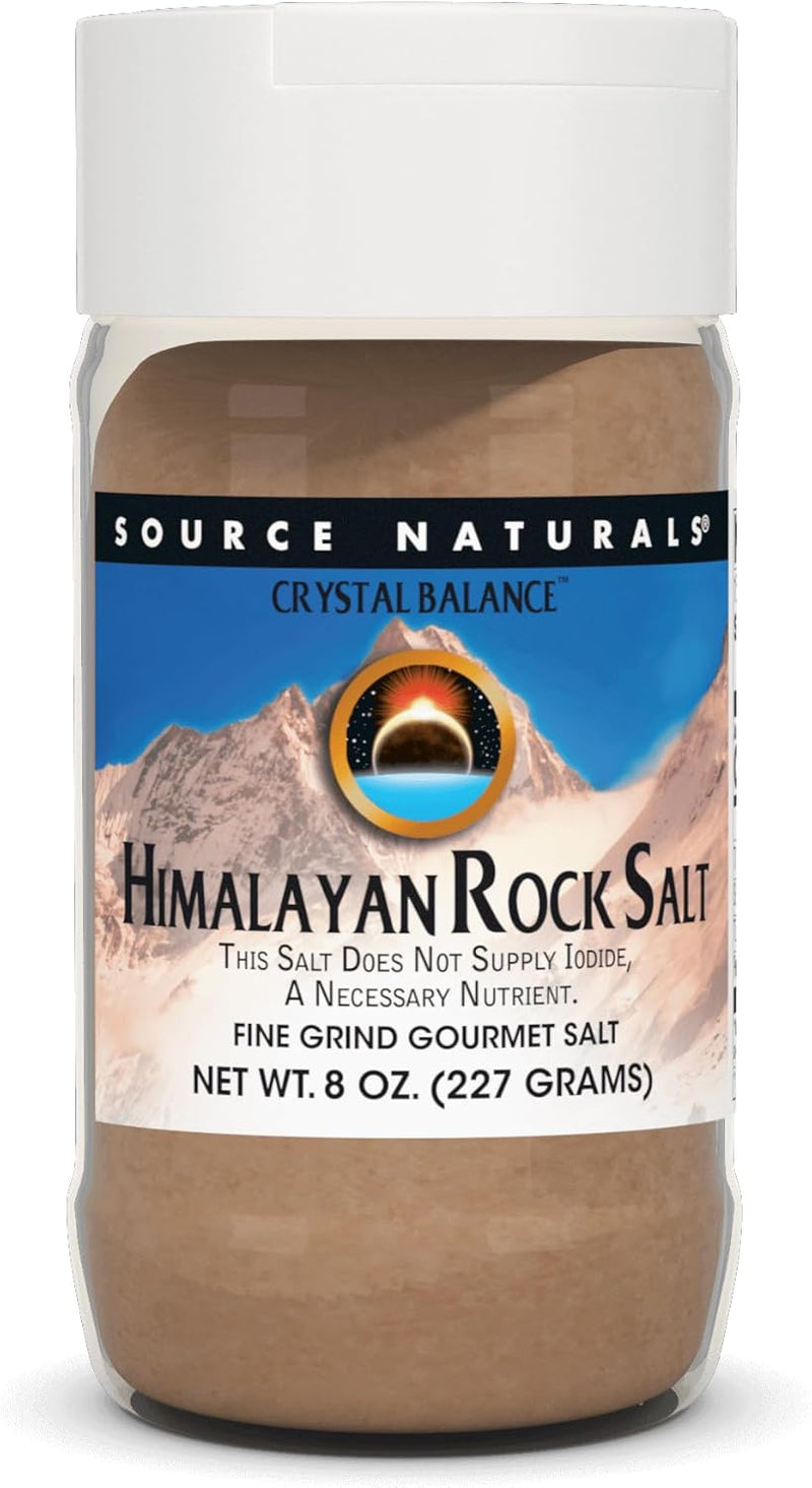 Source Naturals Himalayan Rock Salt by Crystal Balance Fine Grind, Mineral Rich Alkalinizing Gourmet Salt