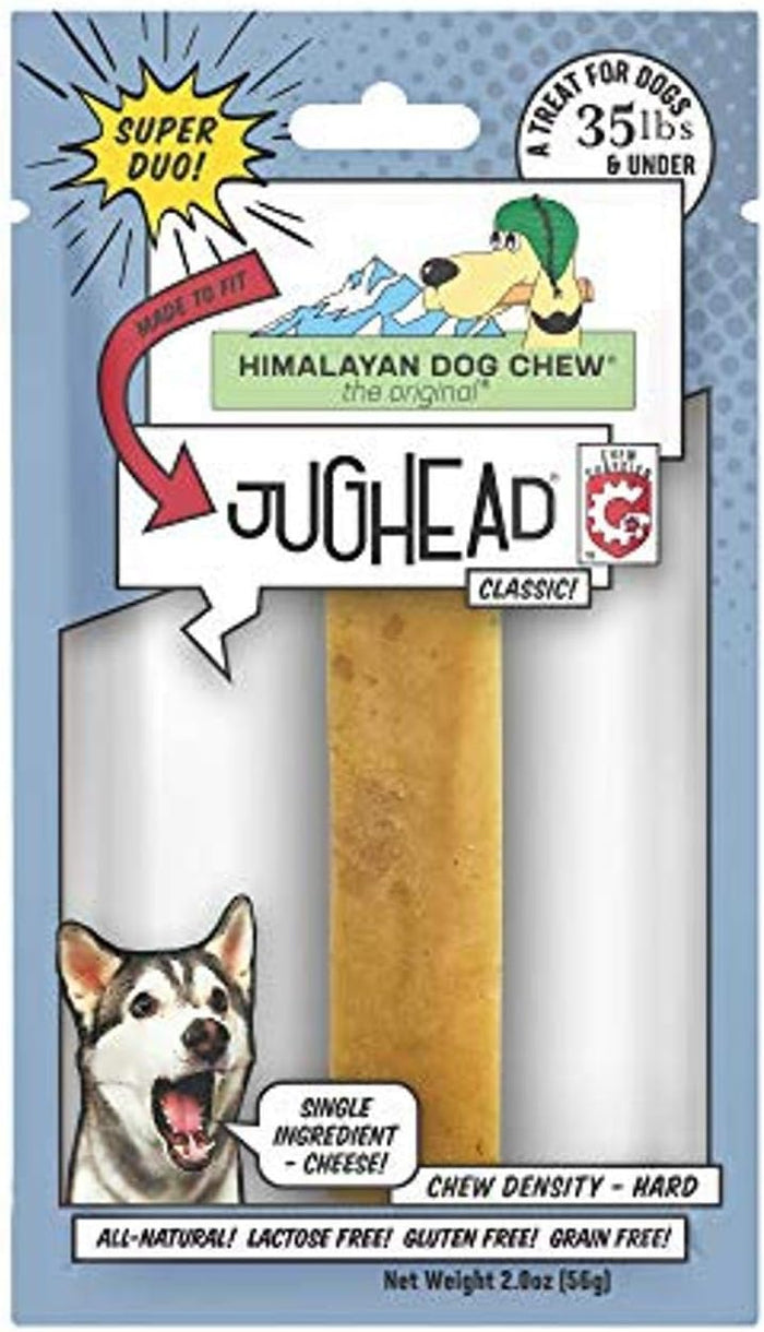 Himalayan Pet Supply Jughead Super Cheese Chew Insert, 100% Natural, Long Lasting, Gluten Free, Healthy & Safe Dog Treats, Lactose & Grain Free, Protein Rich, Dogs 35 lbs and Over, Large