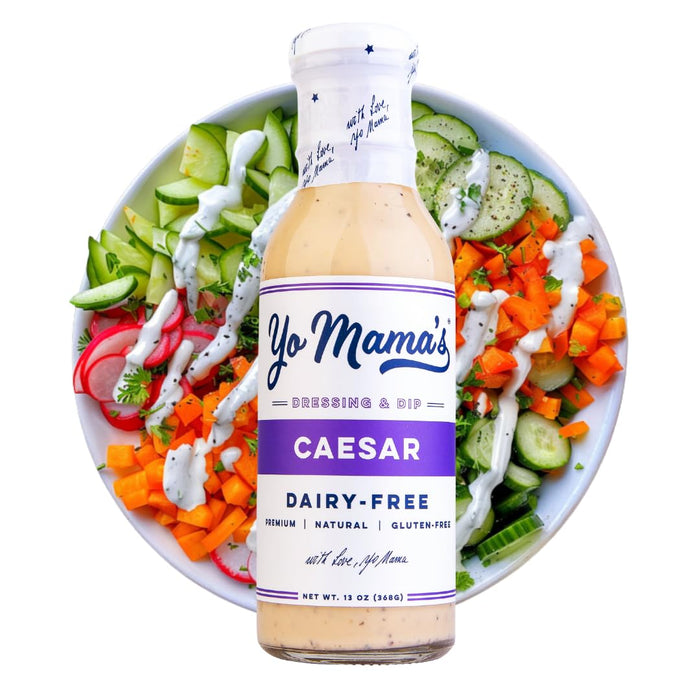 Yo Mama's Foods Gourmet Honey Balsamic & Asian Sesame Dressing and Salad Oil Combo Pack - Pack of (2) - Low Carb, Low Sodium, and Vegan