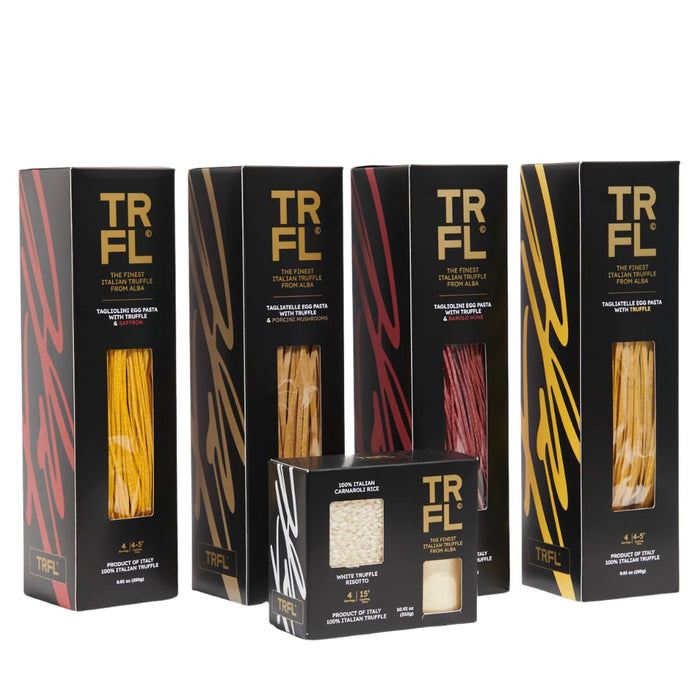 TRFL - White Truffle Risotto Kit, Risotto Rice Mix Crafted in Alba, Italy, Gourmet Food with Carnaroli Rice & Italian Seasoning with Real White Truffle Powder Blend, 4 Servings, 10.92 oz (310 g)