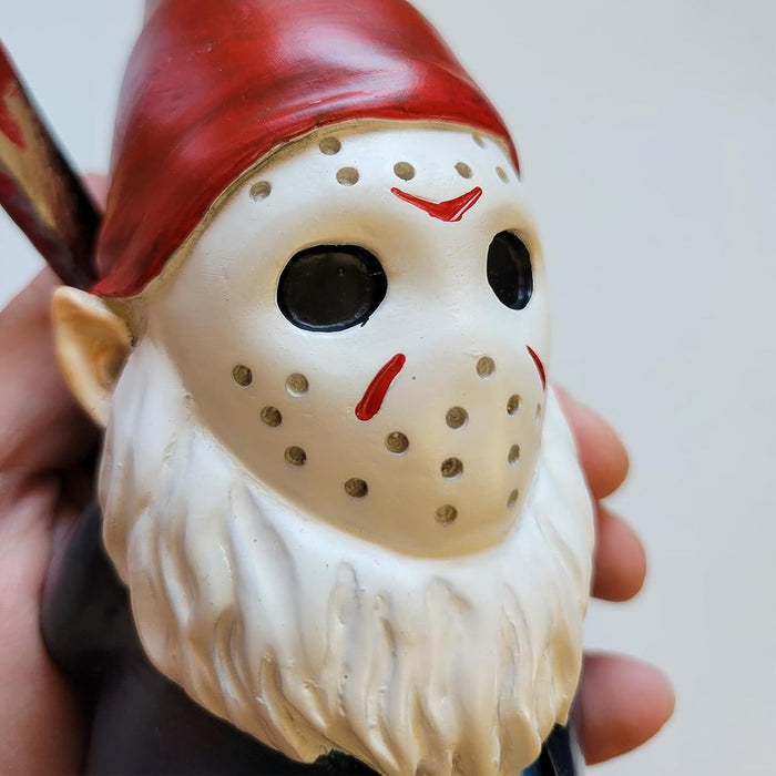 Horror Decor Halloween Decorations Indoor Garden Gnome Garden Statue Home Décor (red)