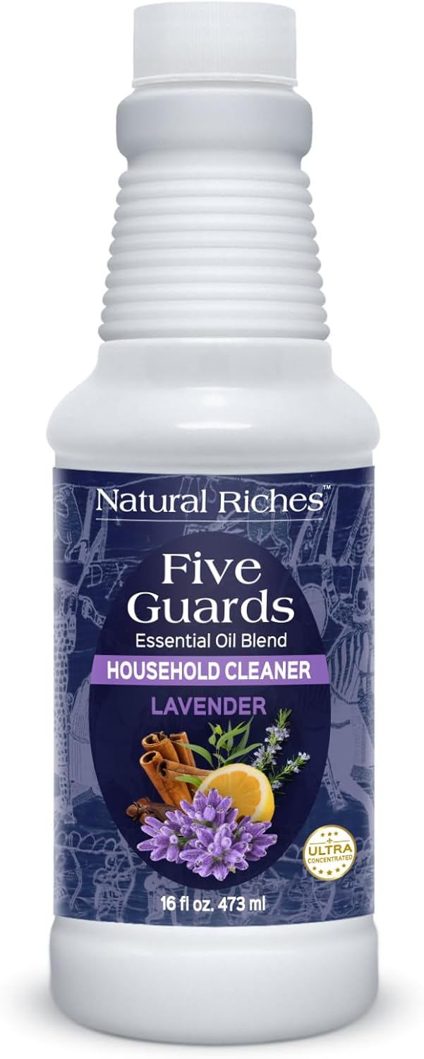 Natural Riches Household Cleaner Concentrate Five Guards from The Tales of French stories of Thieves Essential Oil Blend Household Cleaner - 32 fl oz