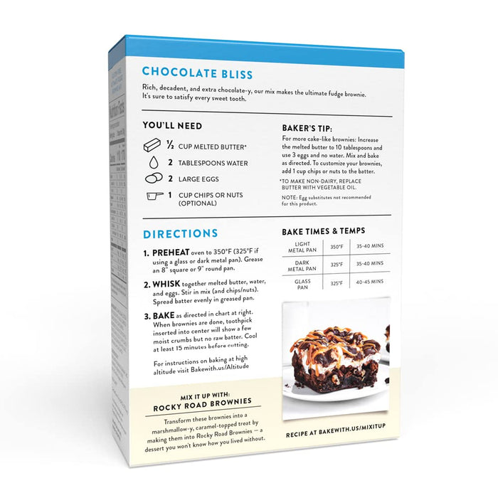 King Arthur Gluten Free Fudge Brownie Mix: Rich, Chocolatey Dessert for Celiac and Non-GMO Diets - Certified Kosher Baking Mix, Easy to Prepare, 17 oz Box for Delicious Homemade Brownies