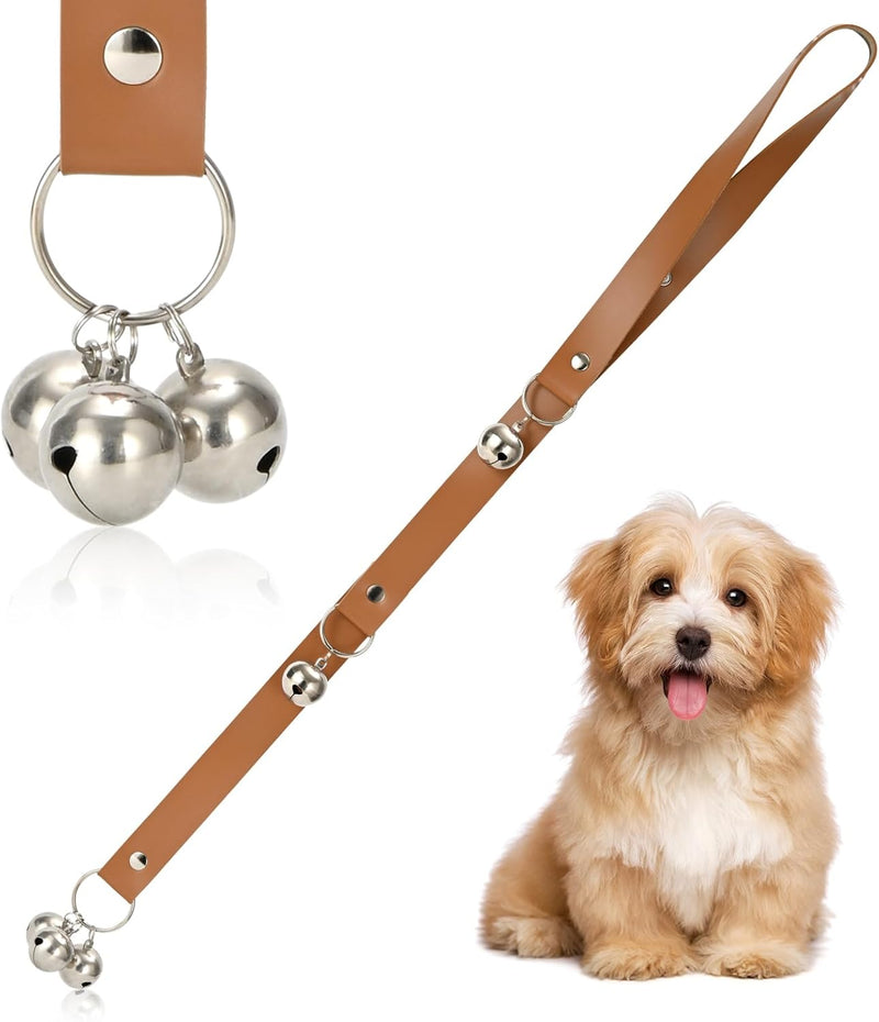 Upgraded Puppy Bells Dog Doorbells for Door Knob/Potty Training/Go Outside-Dog Bells for Puppies Dogs Doggy Doggie Pooch Pet Cat for Dog Lovers-Premium Quality-3 Snaps for Length Adjustment