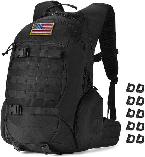 35L motorcycle backpack, black tactical backpack, Military Backpack (2.0 black)