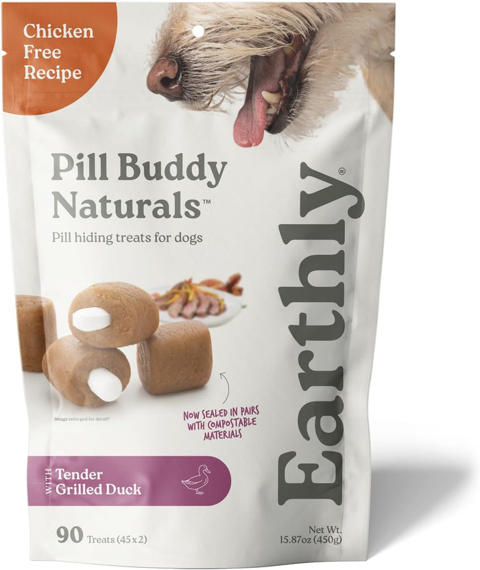 Earthly Pill Buddy Naturals - PB & Apple Recipe Pill Hiding Treats for Dogs - Make A Perfect Pill Concealing Pocket Or Pouch for Any Size Medication - 30 Servings