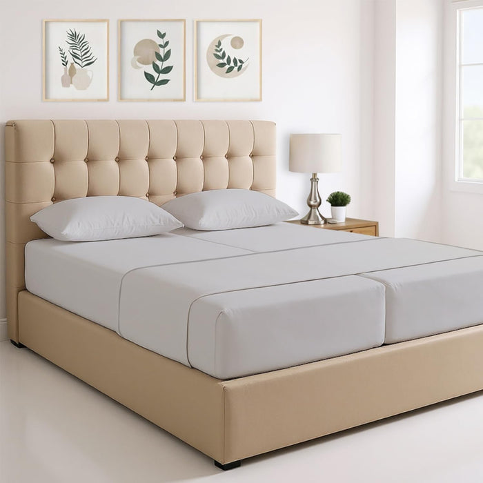 THREAD SPREAD 100% Egyptian Cotton King Size Sheets Set - Luxury 1500 Thread Count Egyptian Cotton Sheets King Size, 17" Deep Pocket, Soft, Cooling Sateen Weave Hotel Quality Bedding Set - Dark Grey