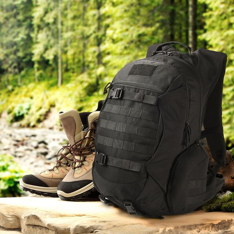 Tactical Backpack for Men, Military Backpack for Hiking, Motorcycle Backpack (black), 35L