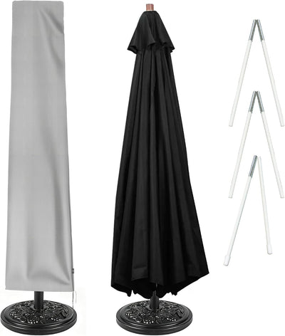 Patio Umbrella Covers, 420D Oxford Waterproof Umbrella Cover with Zipper for 8ft to 13ft Garden Outdoor Umbrella