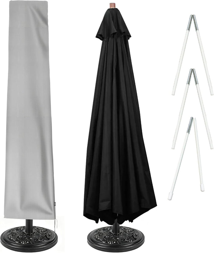 Patio Umbrella Covers, 420D Oxford Waterproof Umbrella Cover with Zipper for 8ft to 13ft Garden Outdoor Umbrella