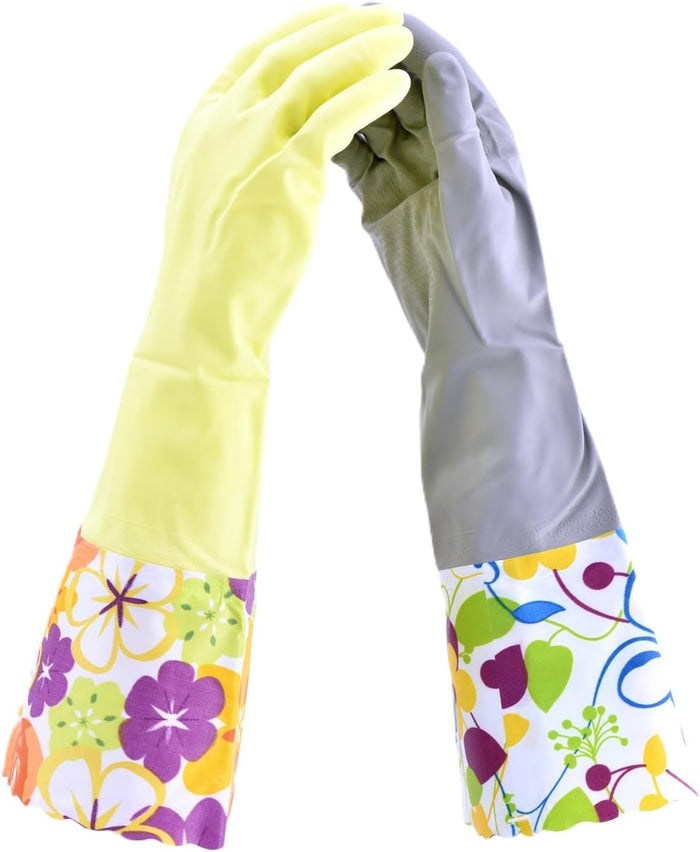 G & F Products Household Gloves Latex-Free, 15" Long Cuff, Soft Lining, Multi-Layer Protection Reusable Flexible Durable