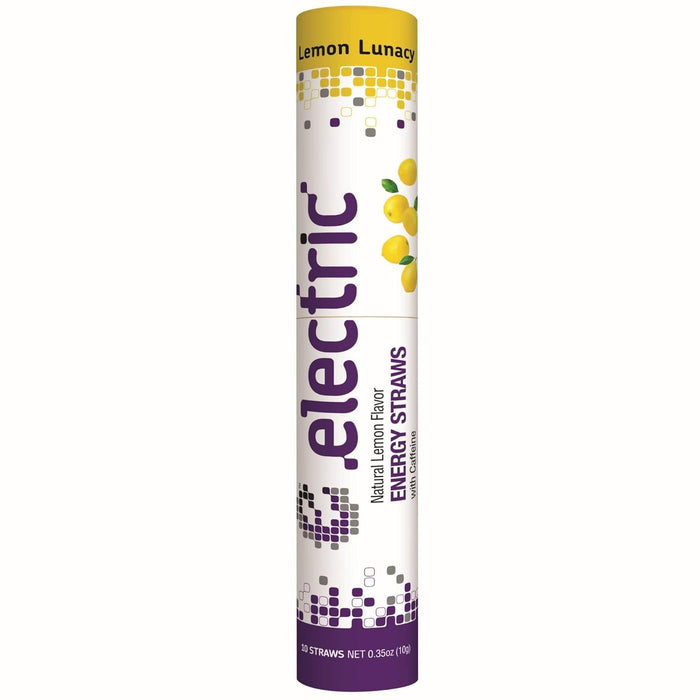 Smooth and Gentle Caffeine Energy. No Sugar. No Calories. Healthy and All Natural Electric Energy Straws – Natural Strawberry Solace – 10 straw pack