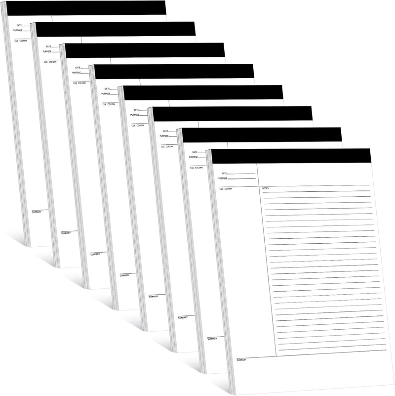 Outus 4 Pack Legal Pads 8.5" x 11.75" 50 Sheets/writing Notepad, White Note Pads Legal Ruled Writing Notepad for Home Teacher Student College Ruled Office Business
