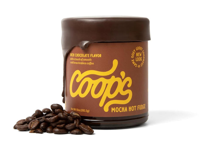 Coop's Original Hot Fudge: Gourmet, All Natural, Handcrafted, Gluten Free, Non-GMO, Chocolate Ice Cream Toppings, Sundae, Desserts, 10 Ounce
