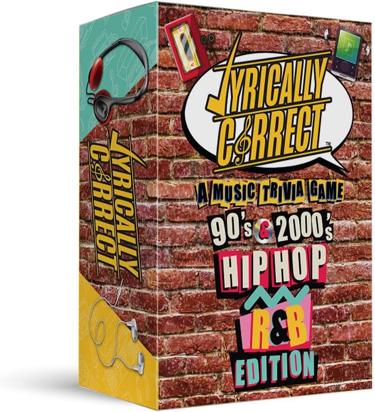 Lyrically Correct '90s & 2000s Music Trivia Card Game - Pop Edition - Finish The Lyrics Challenge, Fun for Adults, Party or Family Night