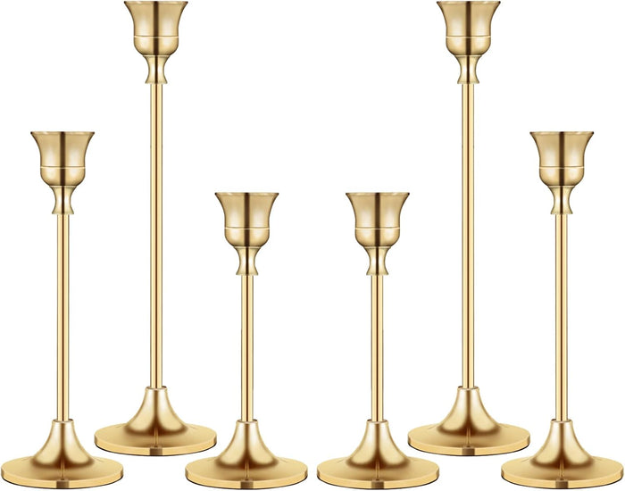 Candlestick Holders,Taper Candle Holder for Candlesticks Black Candelabra Candle Holders Vintage Candle Stick Candle Holder for Fireplace Party Dining Home