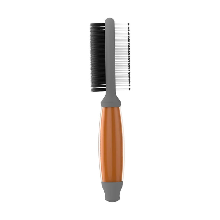 Wahl Premium Pet Double Sided Pin Bristle Brush with Patented Stacked Pin Design for Dogs - Removes Loose Hair & Stimulates the Skin while Creating a Soft Coat Shine - Model 858501