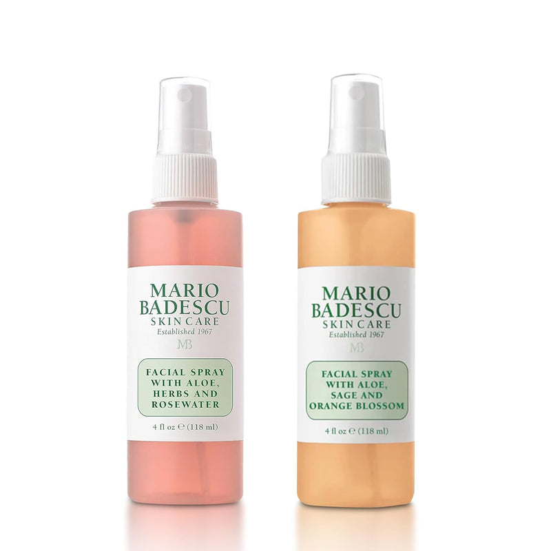 Mario Badescu Facial Spray with Aloe, Herbs and Rose Water for All Skin Types, Face Mist that Hydrates, Rejuvenates & Clarifies
