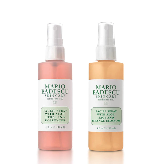 Mario Badescu Facial Spray with Aloe, Herbs and Rose Water for All Skin Types, Face Mist that Hydrates, Rejuvenates & Clarifies