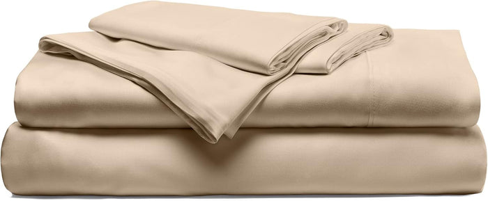 Cariloha Resort 4-Piece Sateen Sheet Set | Blue Lagoon | King | Cooling Sheets for Hot Sleepers