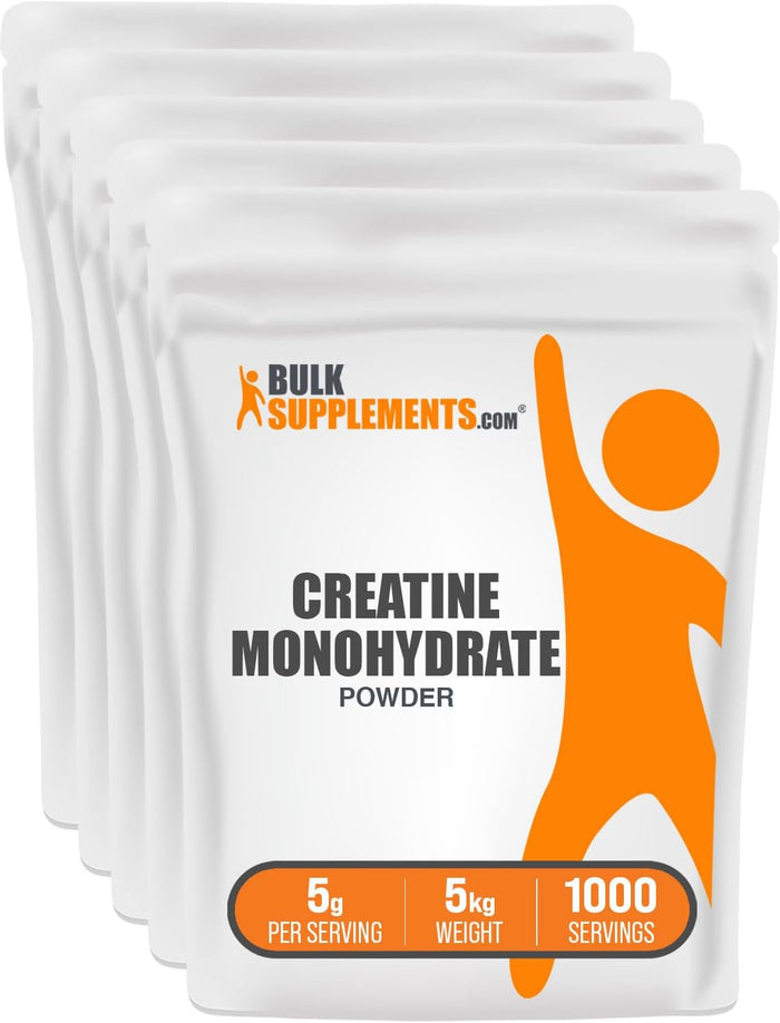 BulkSupplements.com Creatine Monohydrate Powder - Micronized Creatine Powder, Unflavored - Pure & Gluten Free, 5g (5000mg) per Servings, 1kg (2.2 lbs) (Pack of 1)