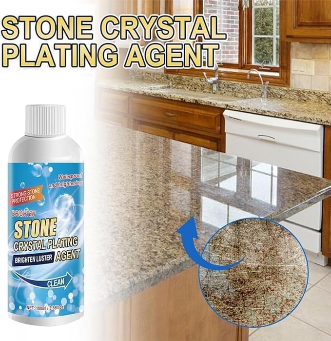 PARSE PERSONAL CARE Multi-Surface Stain Remover Cleaner Nano Stone Crystal Plating Agent, Marble Stone Cleaner Polished For Marble, Floor, Tile & Ceramic Stain Remover