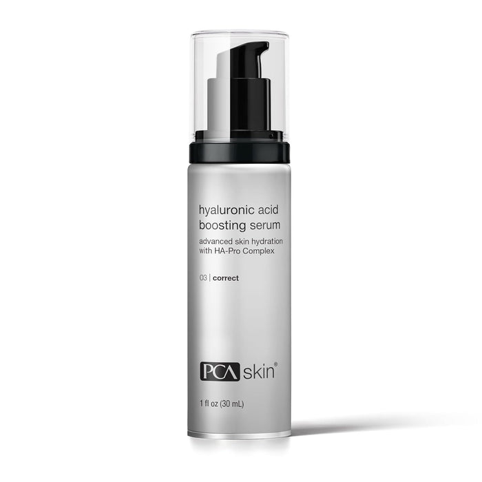 PCA SKIN Hyaluronic Acid Boosting Face Serum, Hyaluronic Acid Serum for Face Made with Niacinamide and Ceramides, Helps Reduce Fine Lines and Wrinkles and Delivers 24-Hour Moisturization, 1 oz Pump