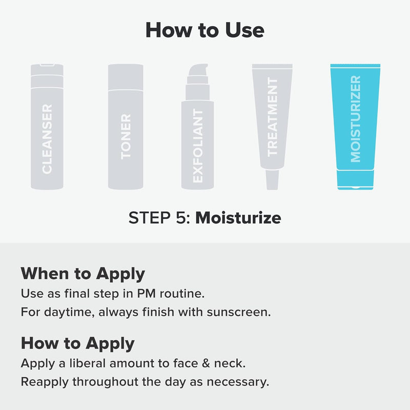 Paula's Choice CLEAR Oil-Free Face Moisturizer, Lightweight Facial Cream for Acne-Prone Skin, Hyaluronic Acid, Pore-Minimizing Niacinamide, Soothing Antioxidants, Calms Redness, Fragrance- Free