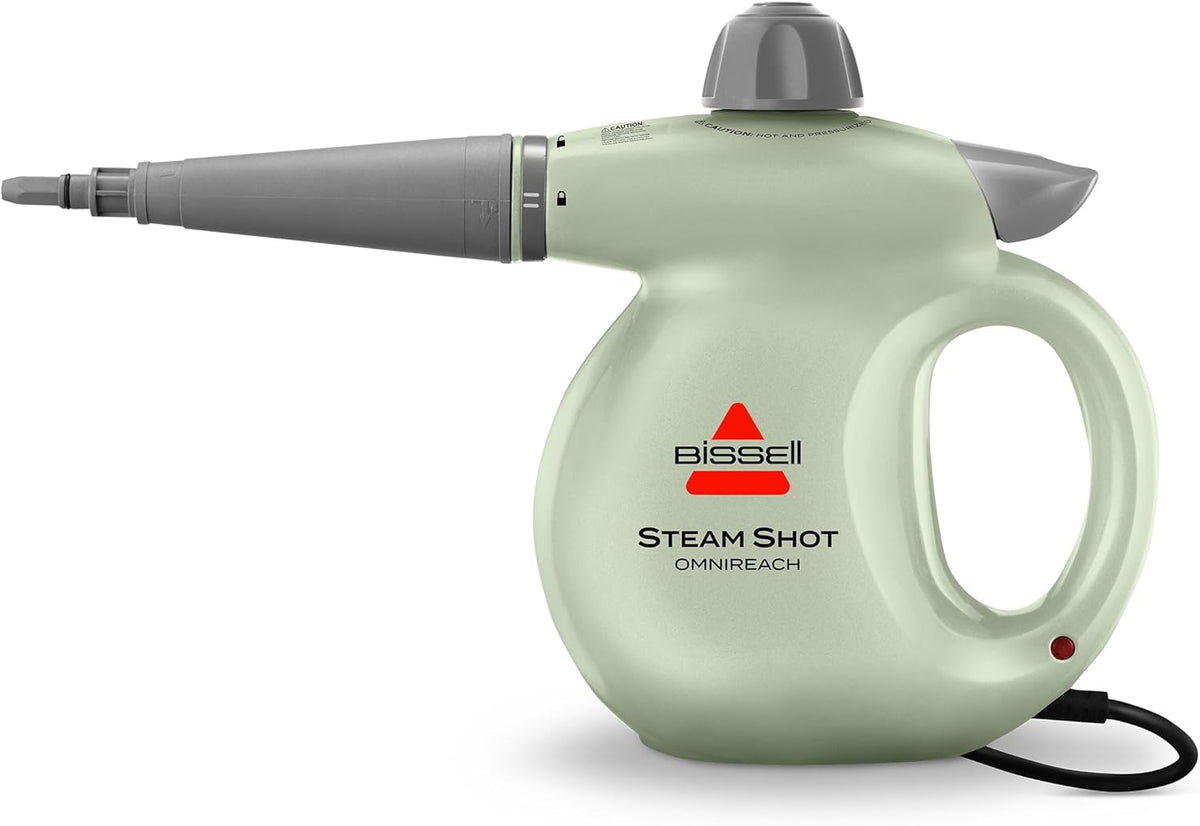 BISSELL® Steam Shot™ OmniReach handheld portable steam cleaner for tile, grout, windows, bathrooms, kitchens, fabric steaming tool