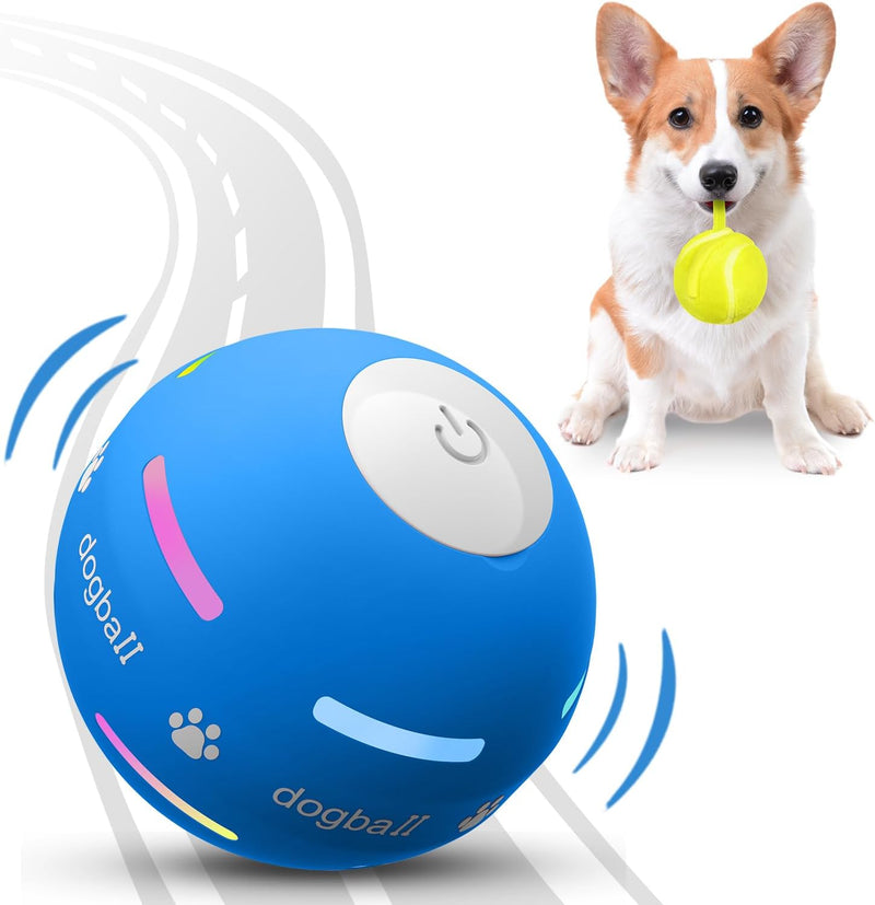 PetDroid Interactive Dog Toys Dog Ball,[2025 Newly Upgraded] Durable Motion Activated Automatic Rolling Ball Toys for/Small/Medium/Large Dogs,USB Rechargeable(Orange)