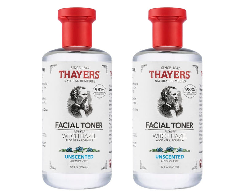 THAYERS Alcohol-Free Rose Petal Witch Hazel Facial Toner for Glowing Skin, Soothing, Hydrating, Refreshing Toner for All Skin Types, 12oz (Packaging May Vary)