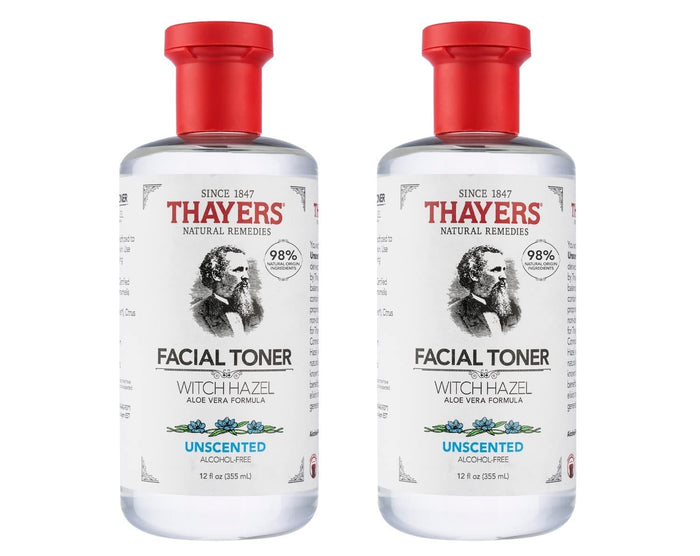 THAYERS Alcohol-Free Rose Petal Witch Hazel Facial Toner for Glowing Skin, Soothing, Hydrating, Refreshing Toner for All Skin Types, 12oz (Packaging May Vary)